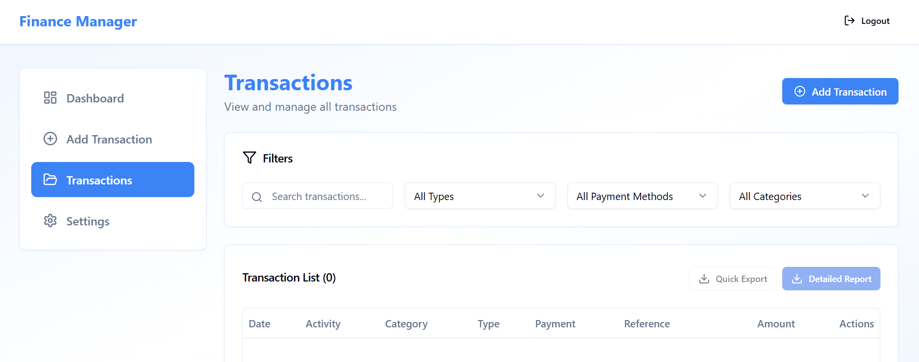 Finance Management System